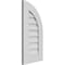 Ekena Millwork Quarter Round Top Right Surface Mount PVC Gable Vent w/ 3-1/2"W x 1"P Standard Frame, 14"W x 28"H GVPQR14X2801SN - alternate 5